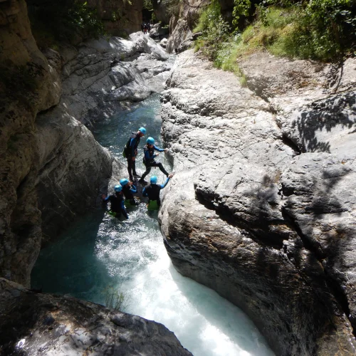 Session canyoning à Briançon avec Immersion Canyon