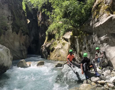 Au départ de la via ferrata