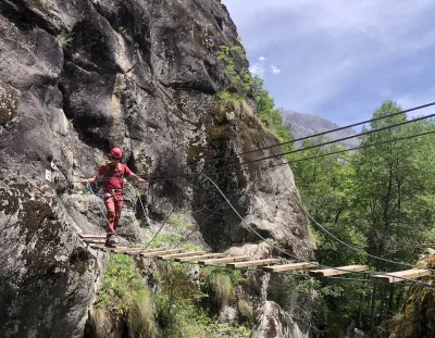 L'étroiture de la Via ferrata