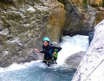 Mouvements d'eau dans le canyon