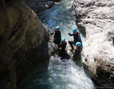 Sortie de l'étroiture du canyon du fournel
