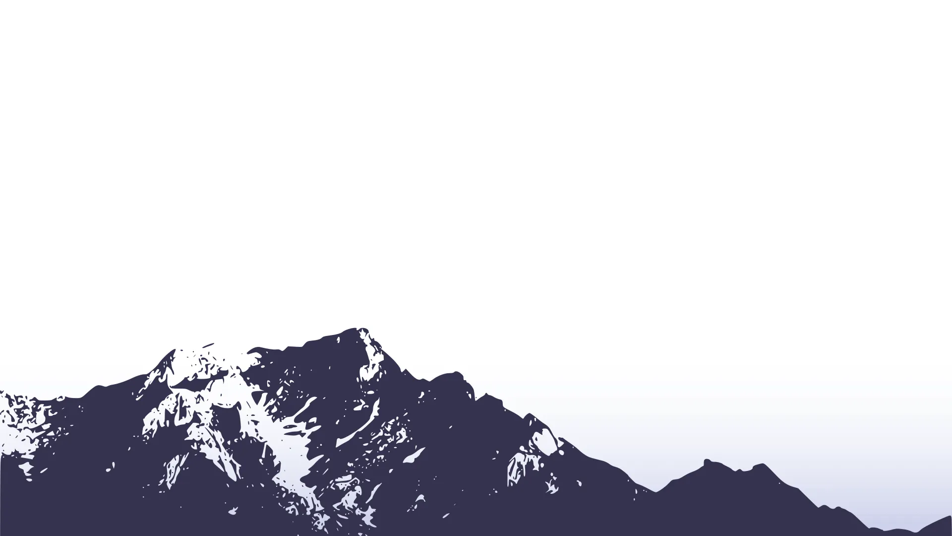 Purple shape of a mountain